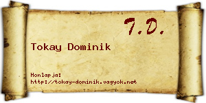 Tokay Dominik névjegykártya